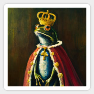 The Frog King Sticker